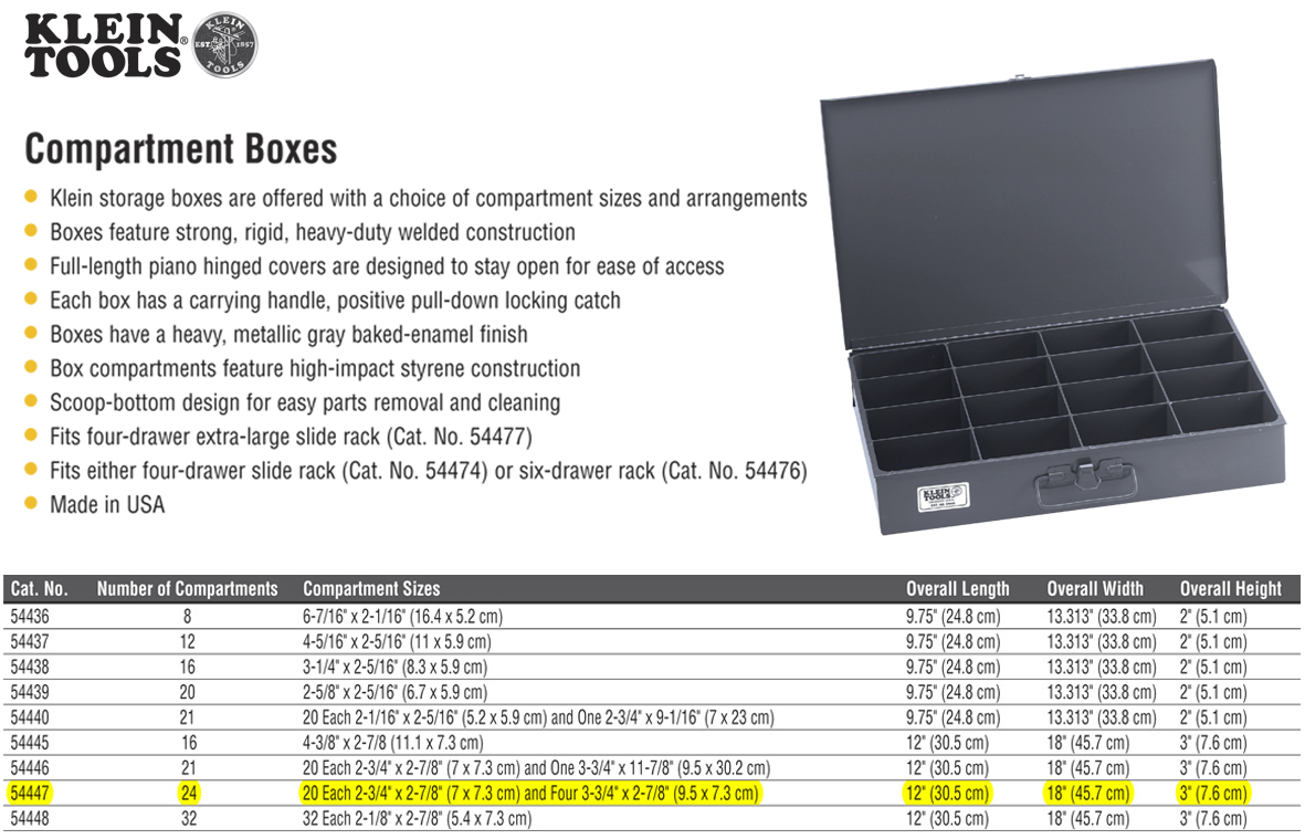 KLEIN BOX STORAGE XL Wesco Industries